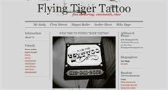 Desktop Screenshot of flying-tiger-tattoo.com