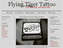 Tablet Screenshot of flying-tiger-tattoo.com